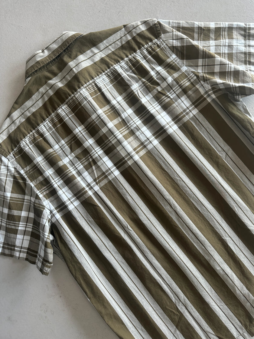 KENZO - 1990s ZIPPED HALF SLEEVE SHIRT