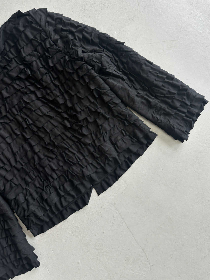 MOSCHINO - F/W 2005 RUFFLED TIERS CARDIGAN