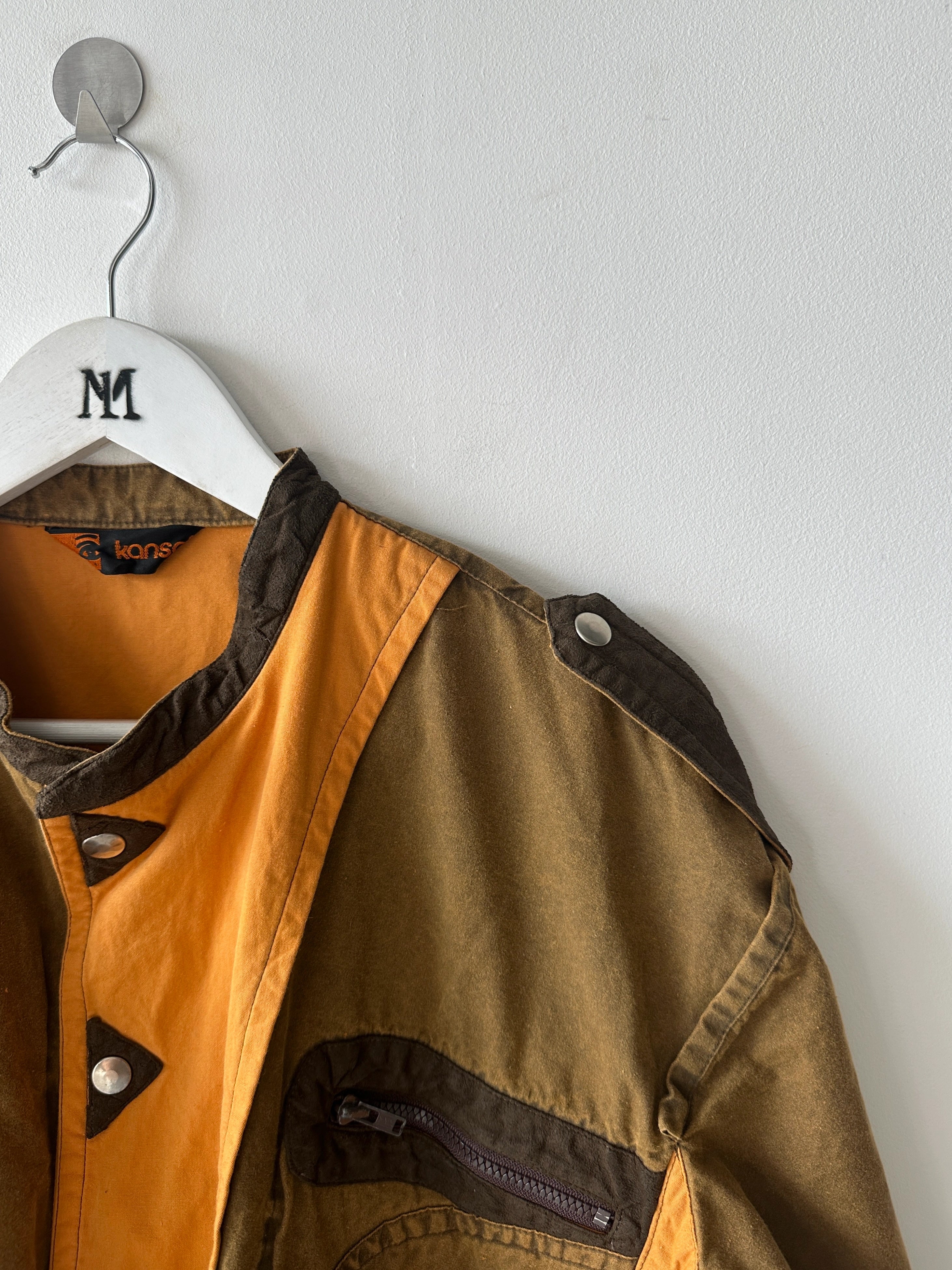 KANSAI YAMAMOTO - 1980s PANELED BOXY FIT JACKET