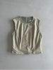 EMPORIO ARMANI - 1990s ZIPPED BACK VEST TOP
