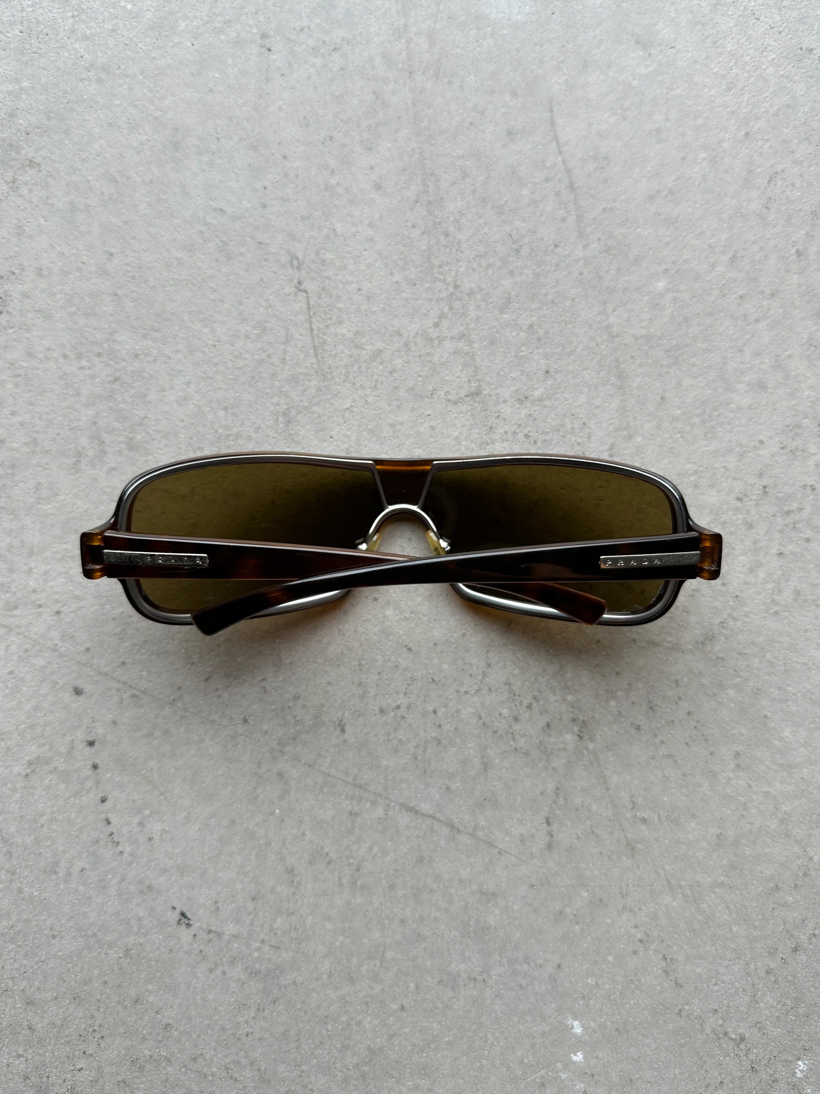 PRADA - 1980s WRAP SUNGLASSES