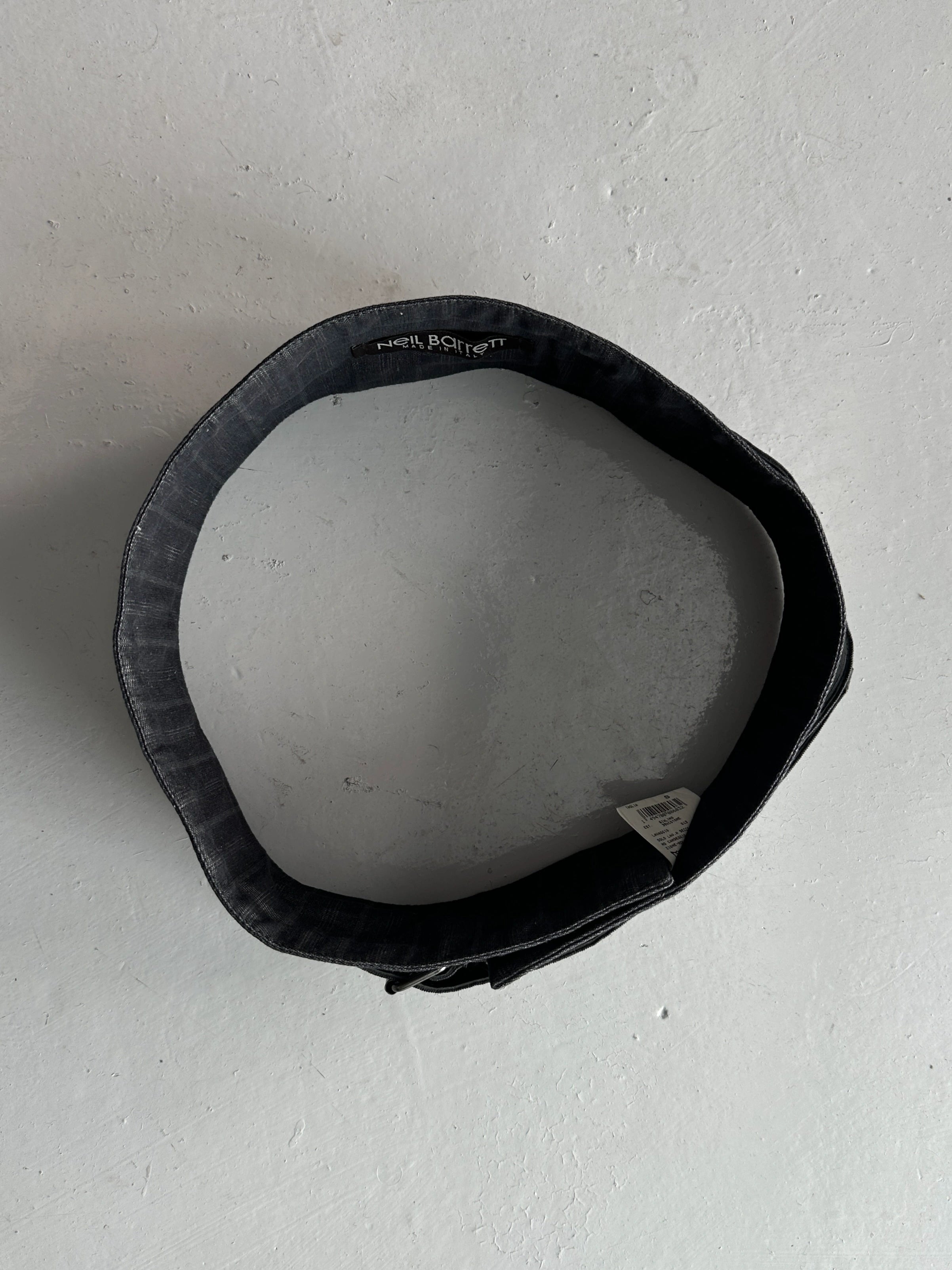 NEIL BARRETT - early 2000s LINEN WAIST BELT