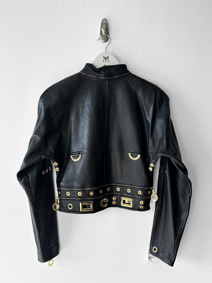 LA MATTA - early 1990s BOXY FIT LEATHER JACKET