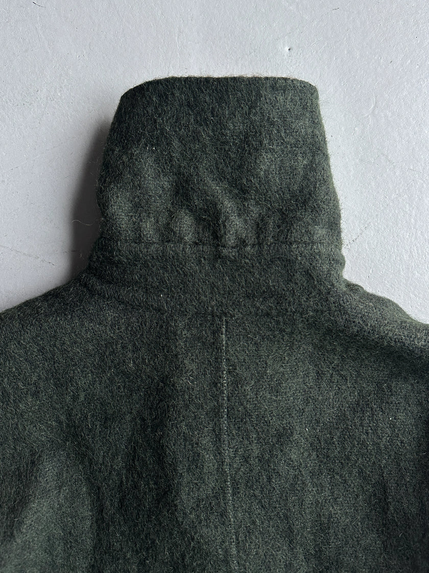 ISSEY MIYAKE - F/W 1995 CONTRASTING COLLAR FELTED WOOL JACKET