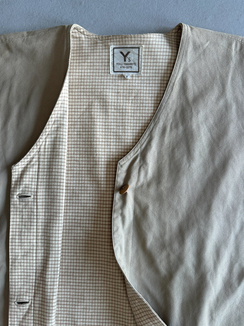 YOHJI YAMAMOTO Y'S - 1970s REVERSIBLE BUTTONED TUNIC