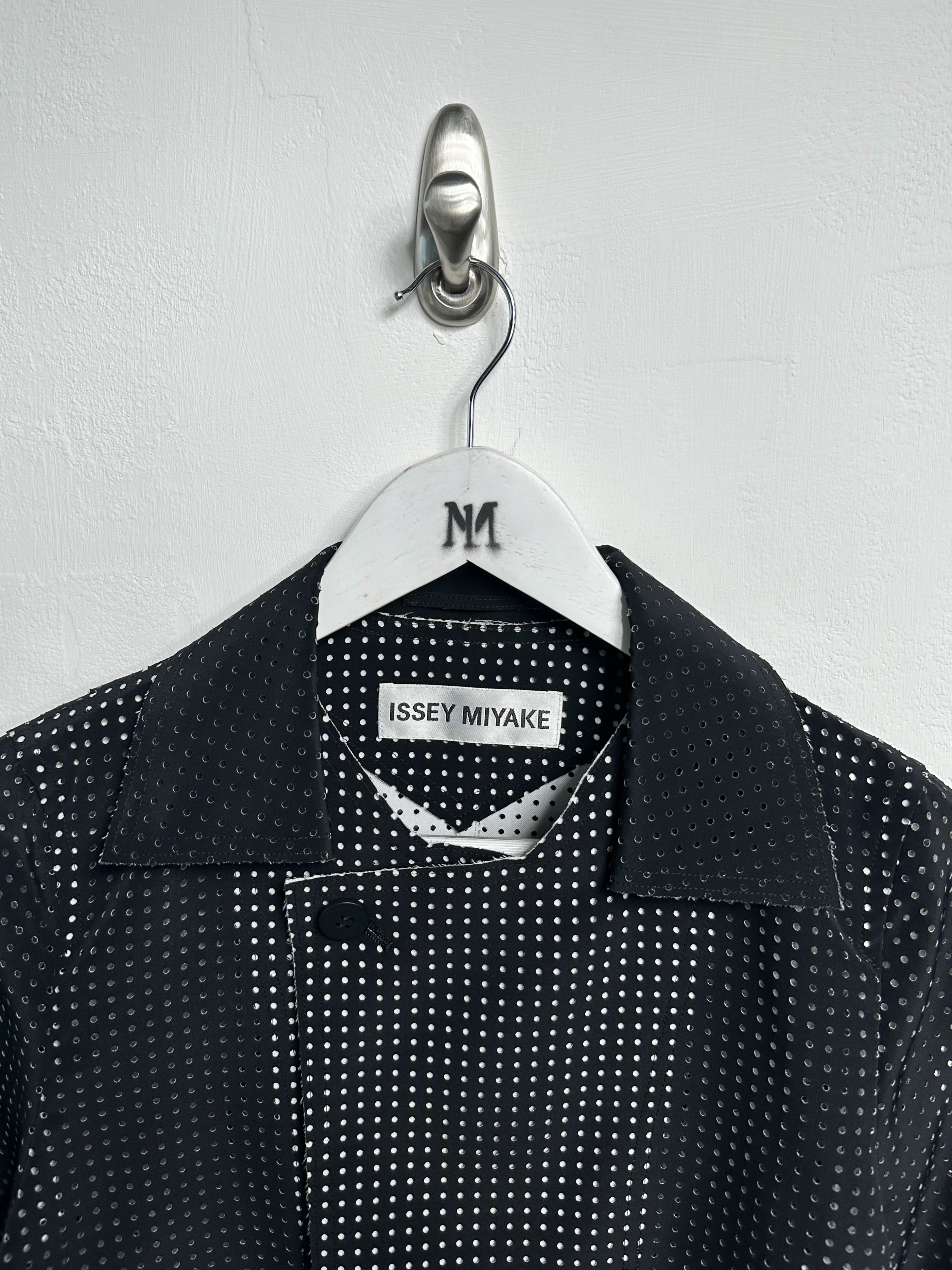 ISSEY MIYAKE - S/S 2014 LAYERED CONSTRUCTION PERFORATED JACKET
