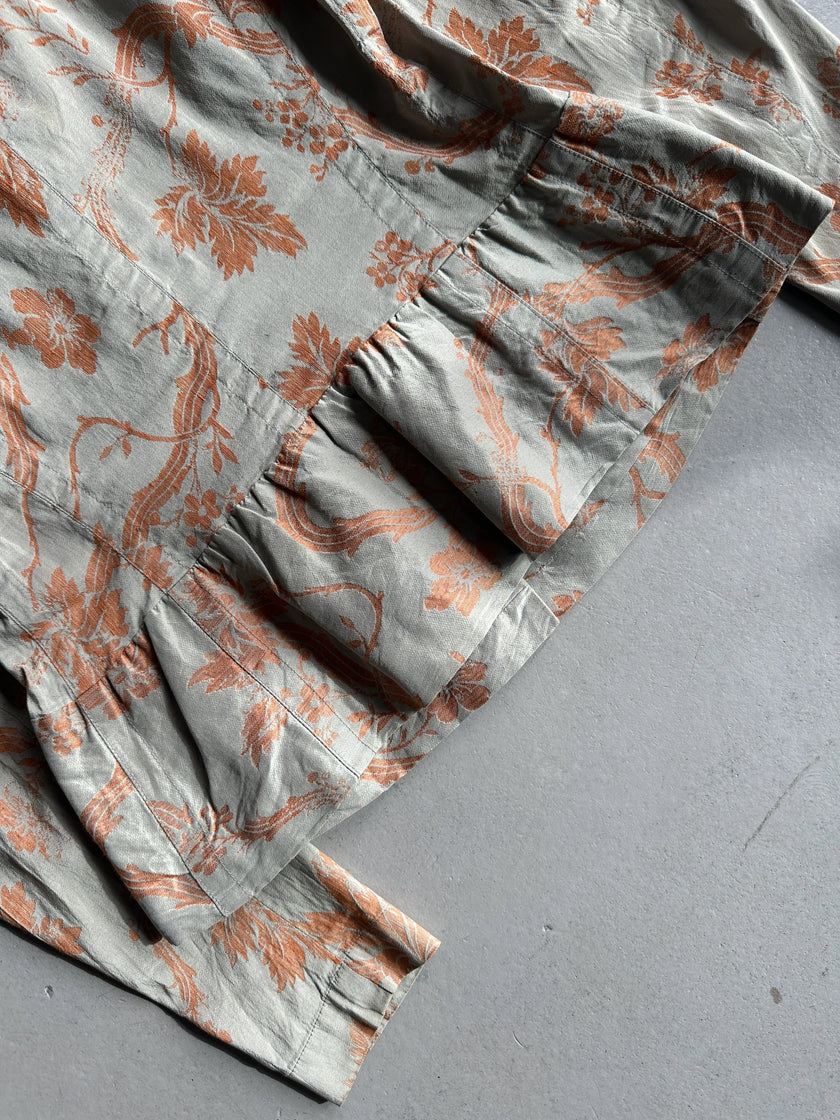 DRIES VAN NOTEN - 1990s FLORAL PATTERN LIGHT BLAZER