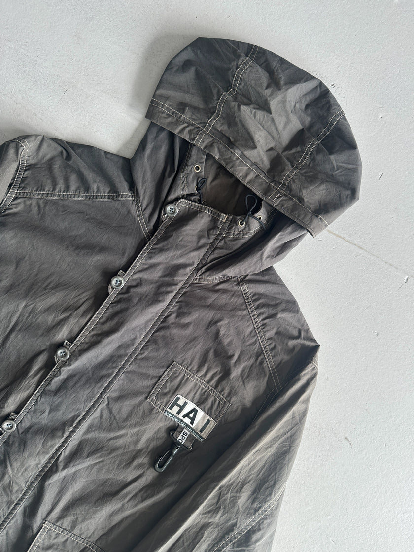 ISSEY MIYAKE HAI SPORTING GEAR - 1980s OVERSIZED PARKA JACKET