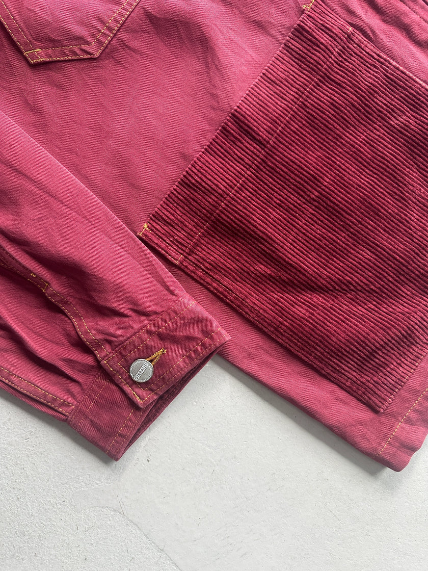 MARITHÉ + FRANÇOIS GIRBAUD - 1980s FIELD JACKET WITH CORDUROY DETAILS