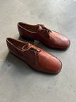 1990s SQUARE TOE LEATHER DERBY SHOES