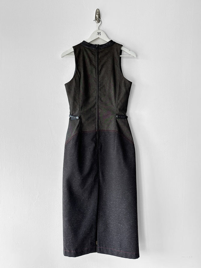 BELGIAN LABEL - early 2000s TWO PIECE SET WITH DRESS AND JACKET