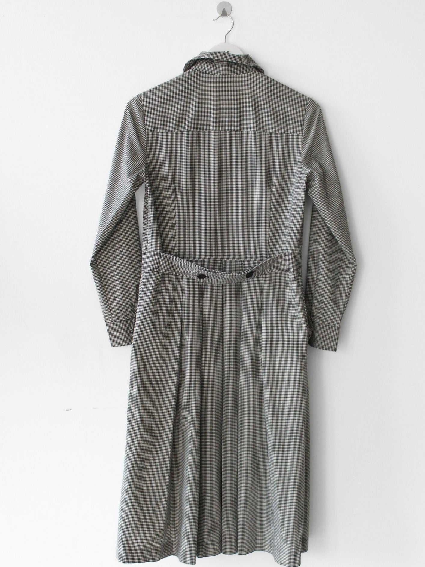 COMME DES GARÇONS - A/W 2018 BUTTONED FRONT GINGHAM CHECK COLLARED DRESS