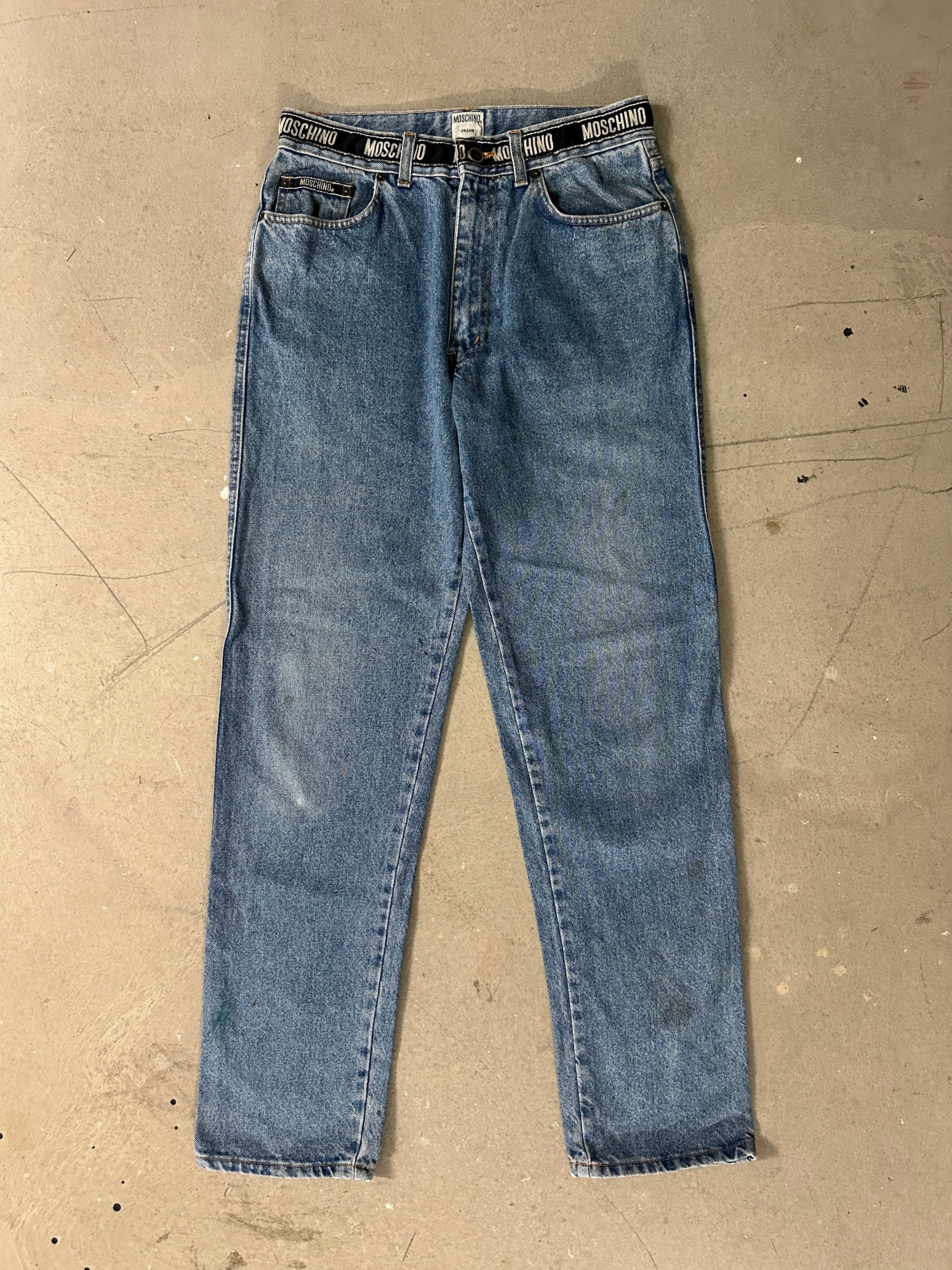 MOSCHINO - 1980s STRAIGHT FIT JEANS