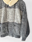 ICEBERG BY J.C. DE CASTELBAJAC - 1980s WOOL BOMBER JACKET WITH SHEARLING COLLAR