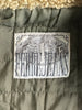 GIANFRANCO FERRÉ - 1980s FUR COLLAR PLAID JACKET WITH CONTRASTING NYLON SLEEVE
