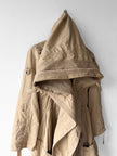 MARITHÉ + FRANÇOIS GIRBAUD - F/W 2008 RUCHED FRONT ADJUSTABLE WOOL JACKET