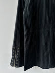 SEMANTIC DESIGN - 2000s 2 IN 1 PINSTRIPED JACKET GILET
