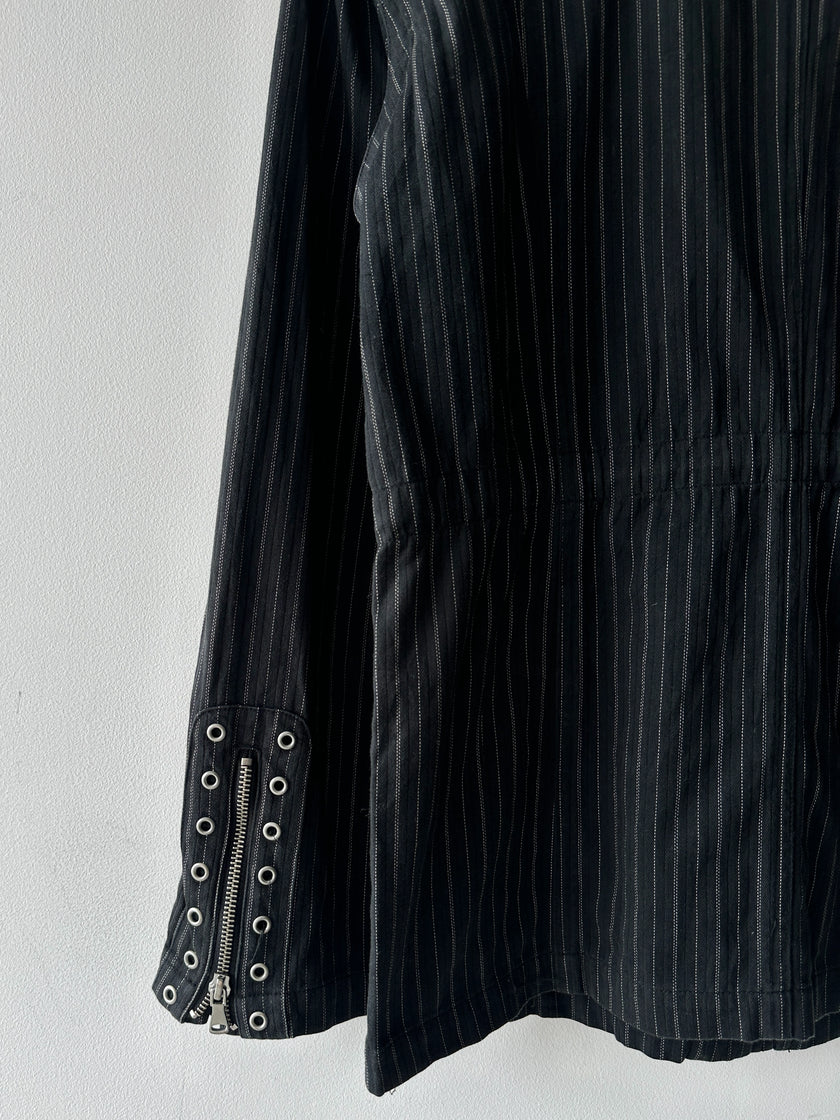 SEMANTIC DESIGN - 2000s 2 IN 1 PINSTRIPED JACKET GILET