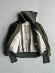 ALVIERO MARTINI - F/W 2009 BOMBER JACKET WITH ELONGATED RIBBED CUFFS