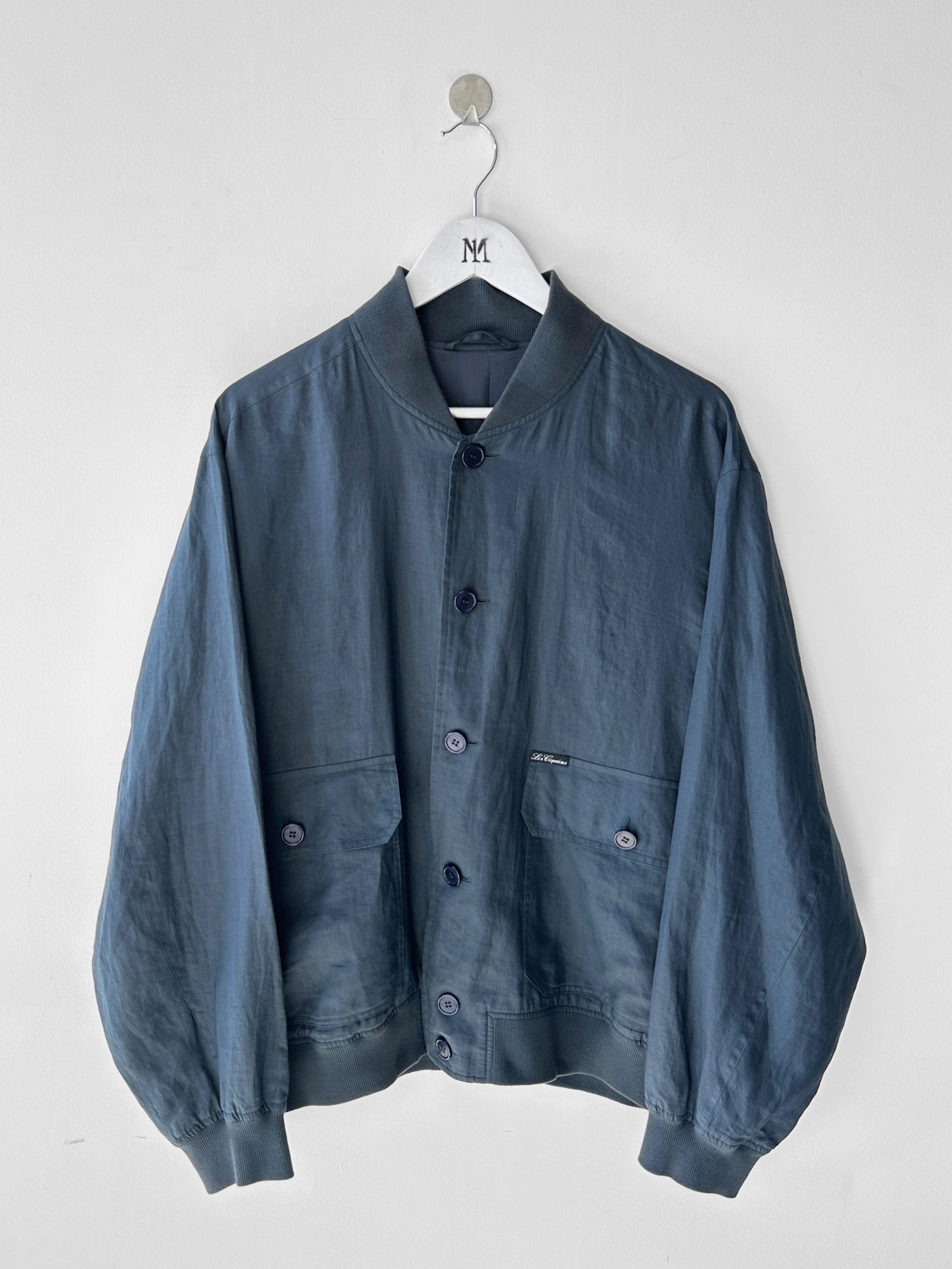 LES COPAINS - 1980s LINEN BOMBER JACKET