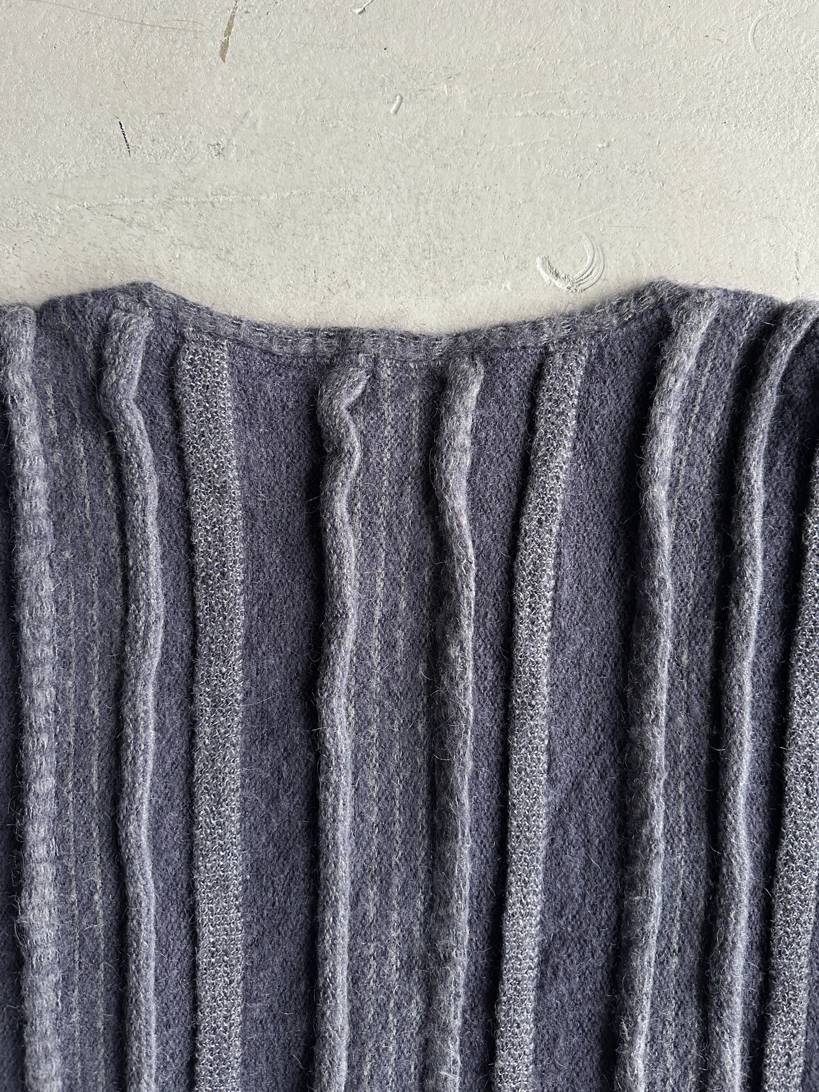 ISSEY MIYAKE - 1980s 3D BATWING SLEEVE KNIT JUMPER