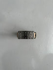GIANFRANCO FERRÉ -  early 2000s WAXED LEATHER BELT WITH METAL BUCKLE