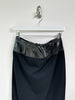 JEAN PAUL GAULTIER - A/W 1995 SAMPLE LONGUETTE SKIRT WITH LEATHER WAISTBAND