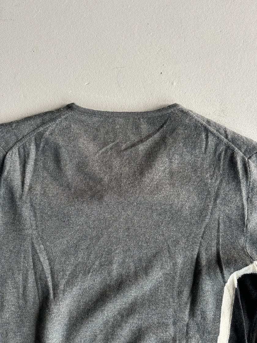 DIRK BIKKEMBERGS - 1990s LAYERED V NECK KNIT JUMPER