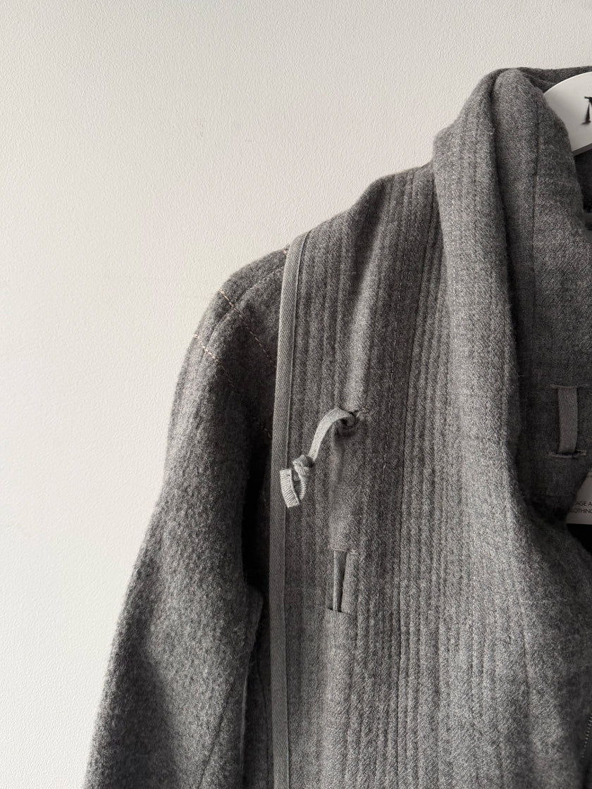 MARITHÉ + FRANÇOIS GIRBAUD - F/W 2008 RUCHED FRONT ADJUSTABLE WOOL JACKET