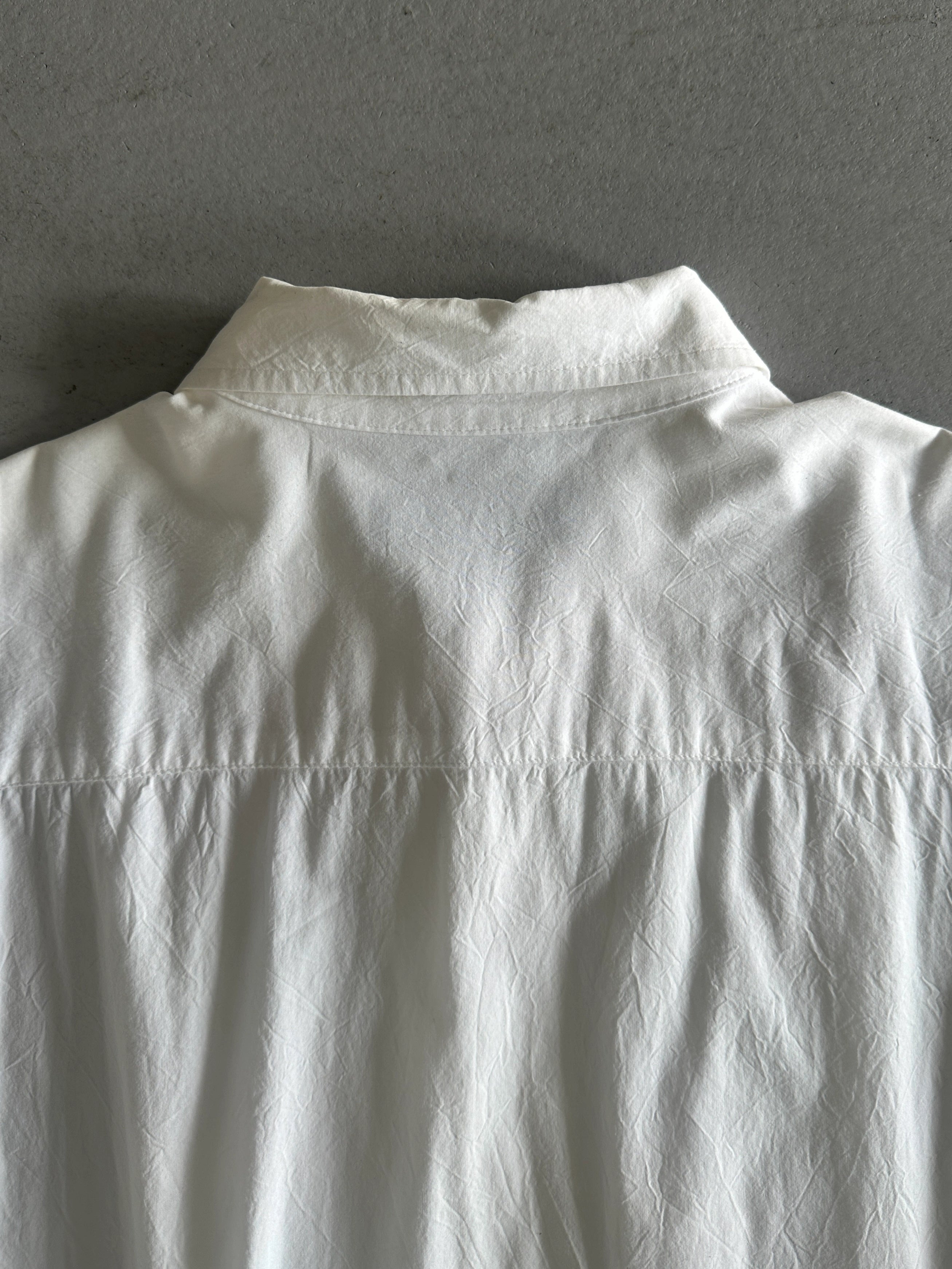 ISSEY MIYAKE - S/S 2005 KNOT FRONT PANEL LONG SLEEVE SHIRT