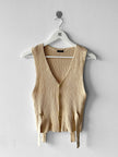 YOHJI YAMAMOTO Y'S -  early 1990s BUTTONED FRONT KNIT VEST TOP