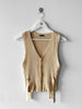 YOHJI YAMAMOTO Y'S -  early 1990s BUTTONED FRONT KNIT VEST TOP