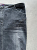 1990s LOW WAIST MAXI DENIM SKIRT