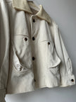 ISSEY MIYAKE - 1990s CROP FIT CORDUROY JACKET WITH SQUARE COLLAR