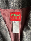 KENZO JUNGLE - 1980s ANIMAL PRINT SUEDE FINISH LONG JACKET