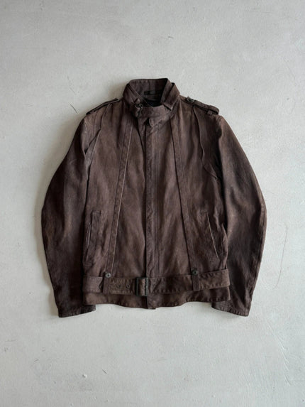 YOHJI YAMAMOTO 1990s CALF LEATHER BIKER JACKET