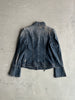 ARMANI JEANS - 2000s INDIGO SERIES 002 MAJORETTE DENIM JACKET WITH SIDE ZIP