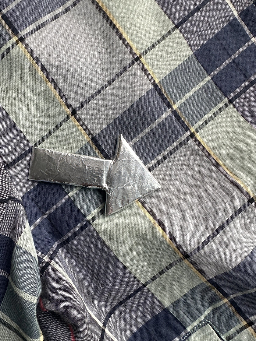 YOHJI YAMAMOTO Y's bis - 1990s CROPPED FIT CHECKED ZIP JACKET