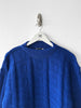 ITALIAN LABEL 1980s OVERSIZED GEOMETRIC CABLE KNIT JUMPER
