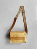 YOHJI YAMAMOTO Y'SACCS - early 2000s RECTANGULAR MESSENGER BAG WITH LEATHER FRONT PANEL