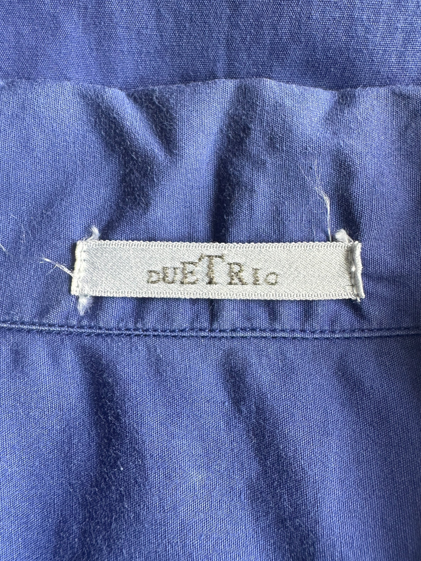 ISSEY MIYAKE DUETRIO - 1980s COLOUR BLOCK HALF SHIRT SLEEVE