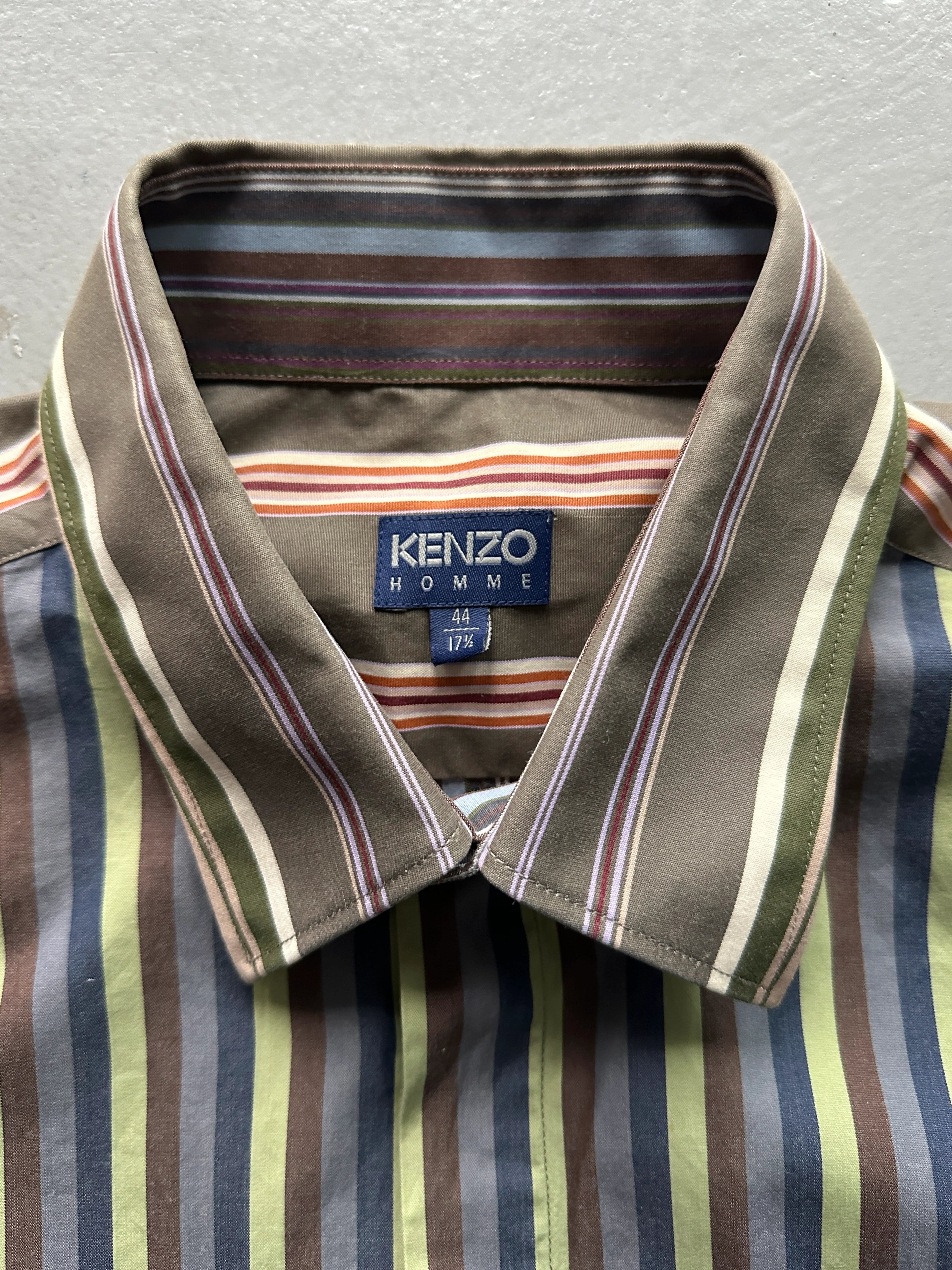 KENZO - 1990s MULTICOLOR STRIPED SHIRT