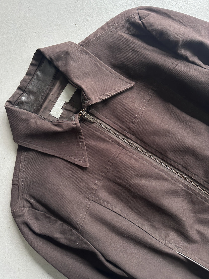 ICEBERG - 1990s STRAIGHT FIT JACKET WITH LEATHER TRIMS