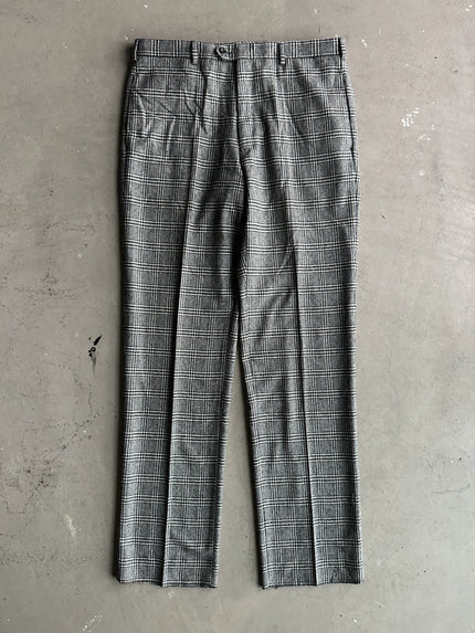 ETRO - 1990s CHECKED PLAID TAILORED TROUSERS