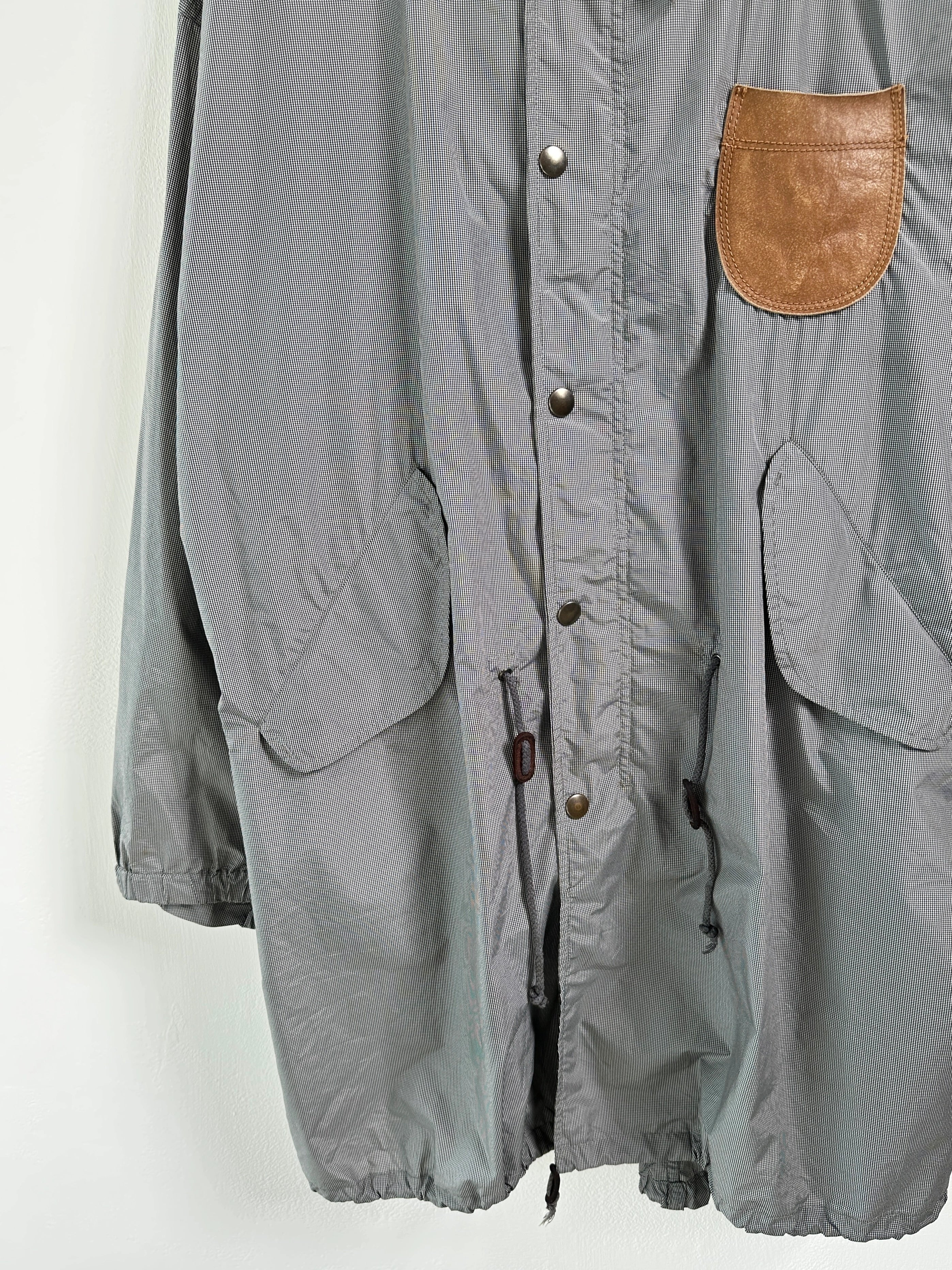 EMPORIO ARMANI - late 1990s MICRO CHECK HOODED PARKA