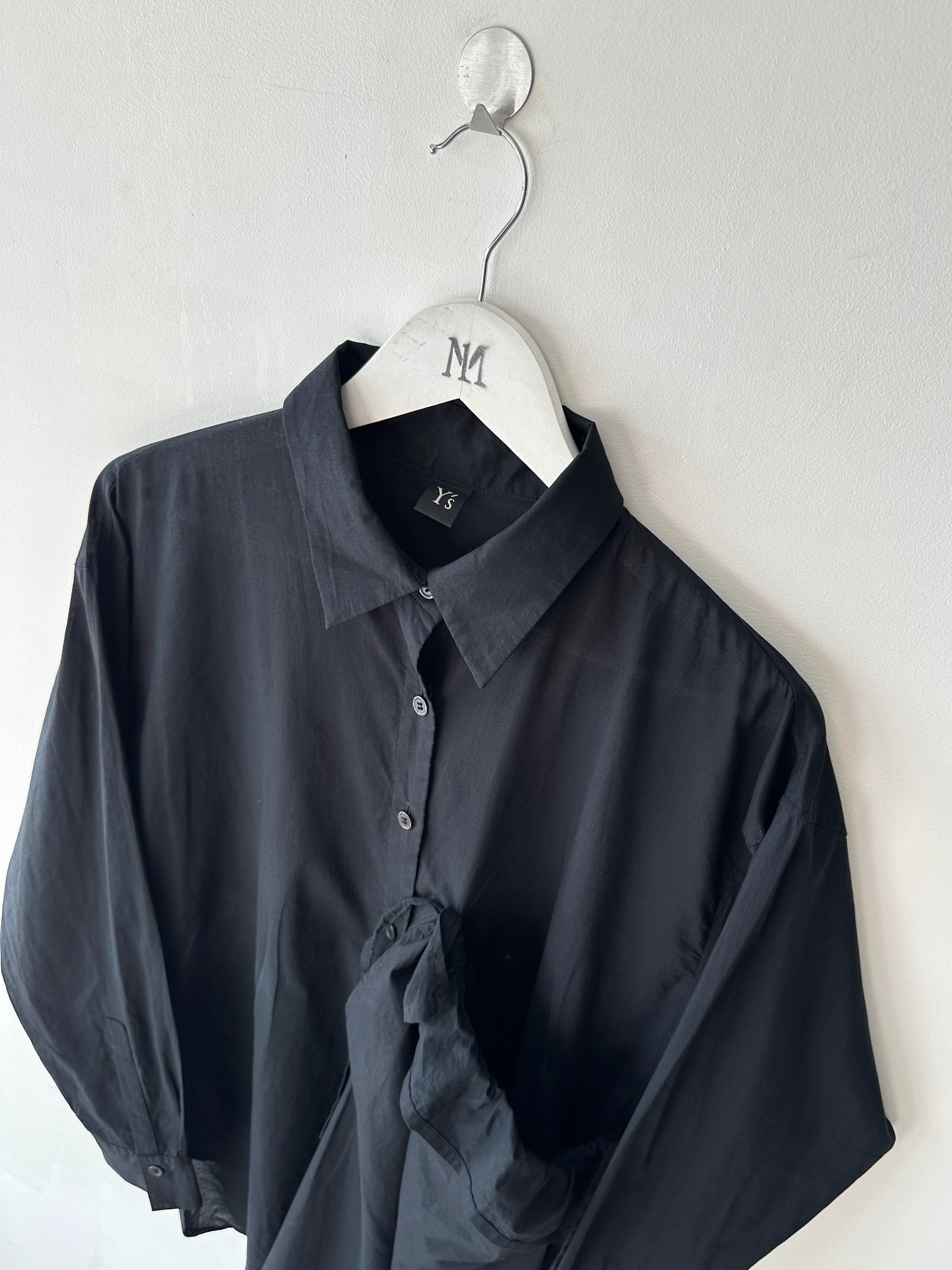 YOHJI YAMAMOTO Y's - S/S 2019 ASYMMETRIC FRONT LONG SHIRT