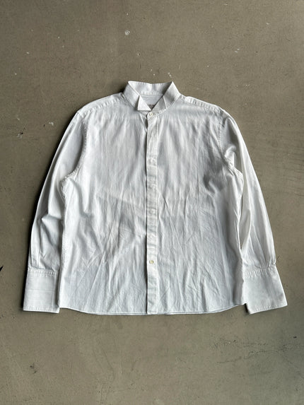 GIVENCHY - 1970s WING COLLAR WHITE SHIRT