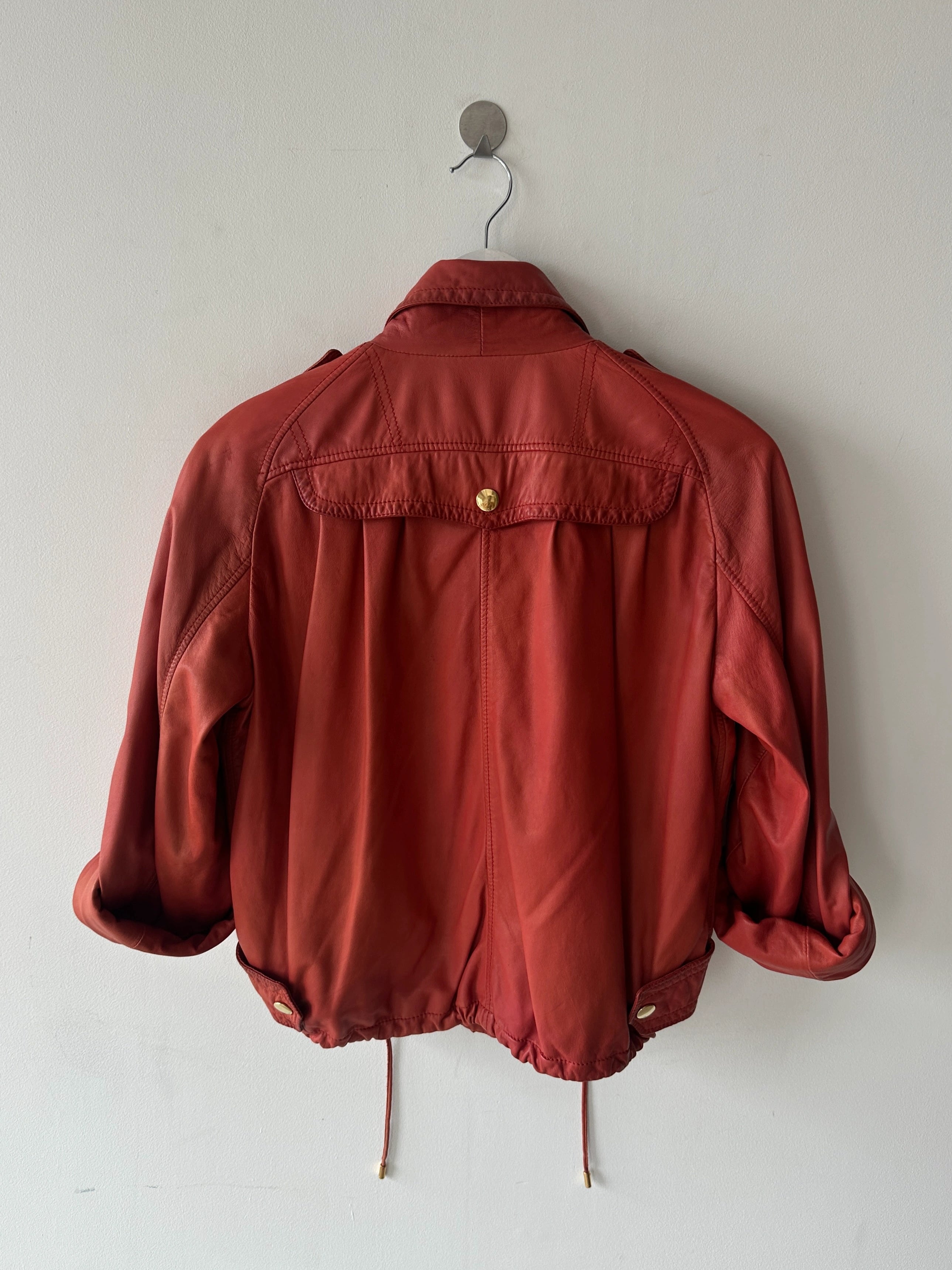 GUCCI - S/S 2009 ROLLED UP SLEEVE SOFT LEATHER BIKER JACKET