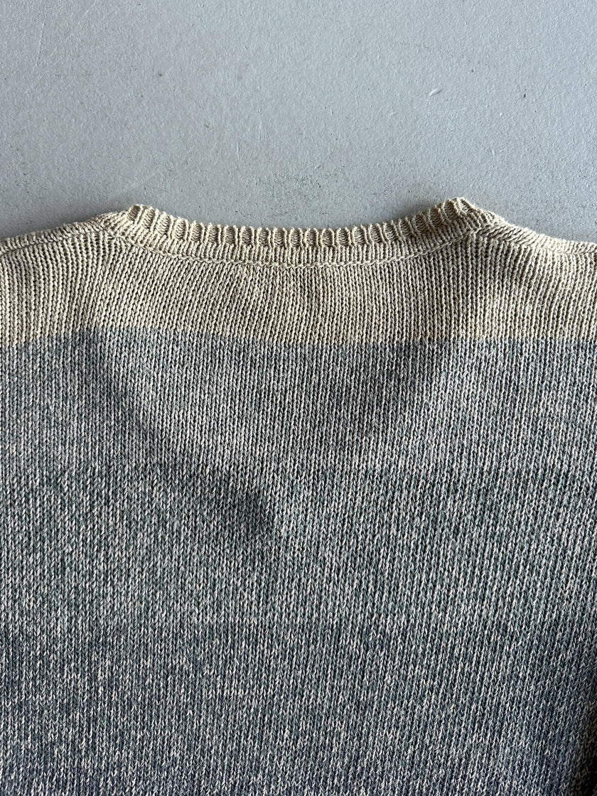 ARMANI JEANS - 1990s V NECK SOFT KNIT JUMPER
