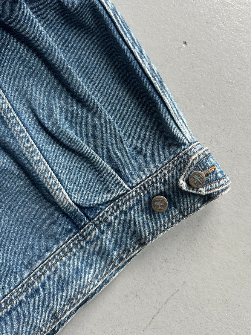 TRUSSARDI - 1990s MULTI POCKET DENIM JACKET